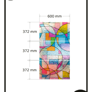 Stained glass window film 3x TR Transparent window film (not crystal clear) customised