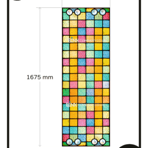 Fully customized custom stained glass window film colours old