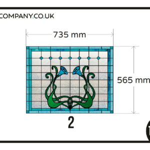 Stained glass window film blue flower 1x custom stained glass film frosted
