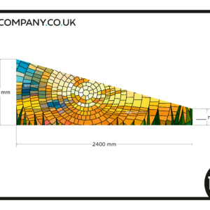 ​Frosted privacy window film Stained glass window film sun 1x GZ custom made