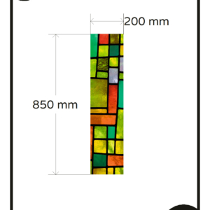 Stained glass frosted privacy window film, full privacy, let the light through 1x GZ 15G 2