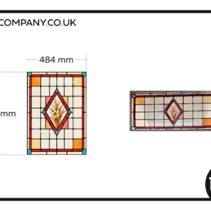 Stained glass window film 1x reproduced your own design colour flowers 2