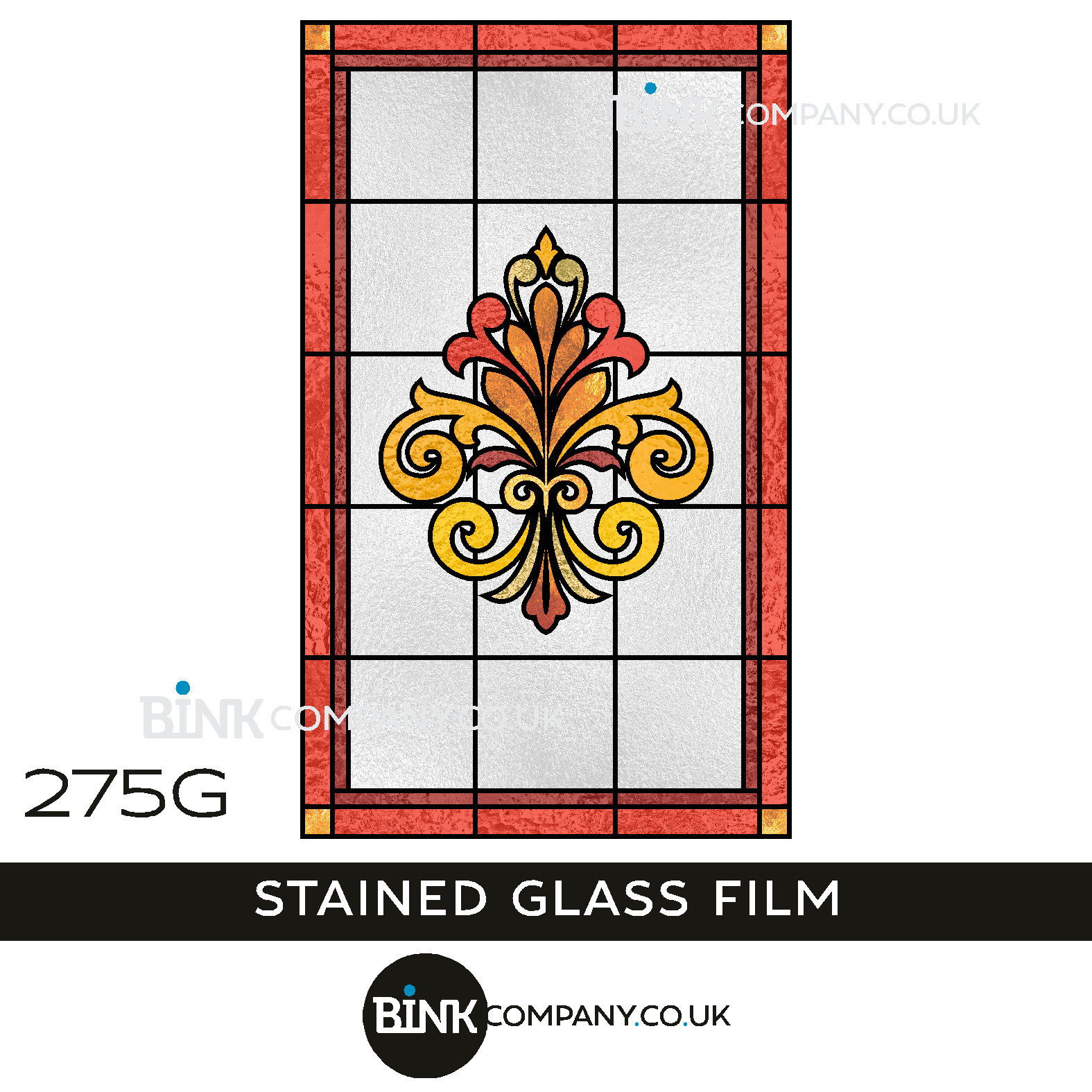 Custom-made-Art-Nouveau-stained-glass-window-film-with-pink-red-and-yellow-adhesive-film-frosted-glass-film-
