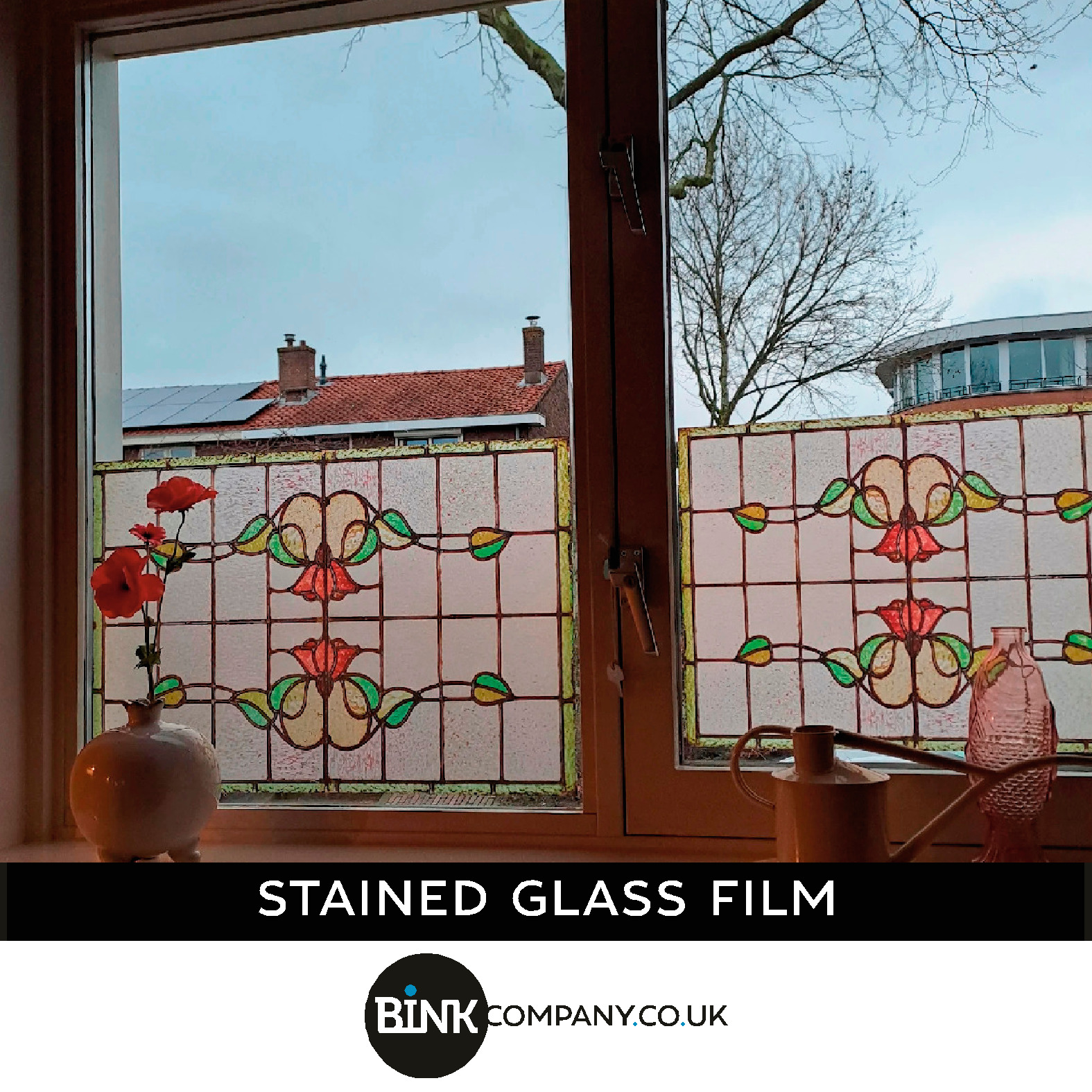 Stained-glass window film sticker