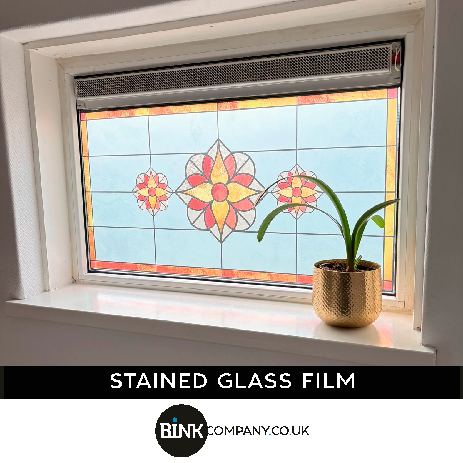 Stained-glass window film, window sticker