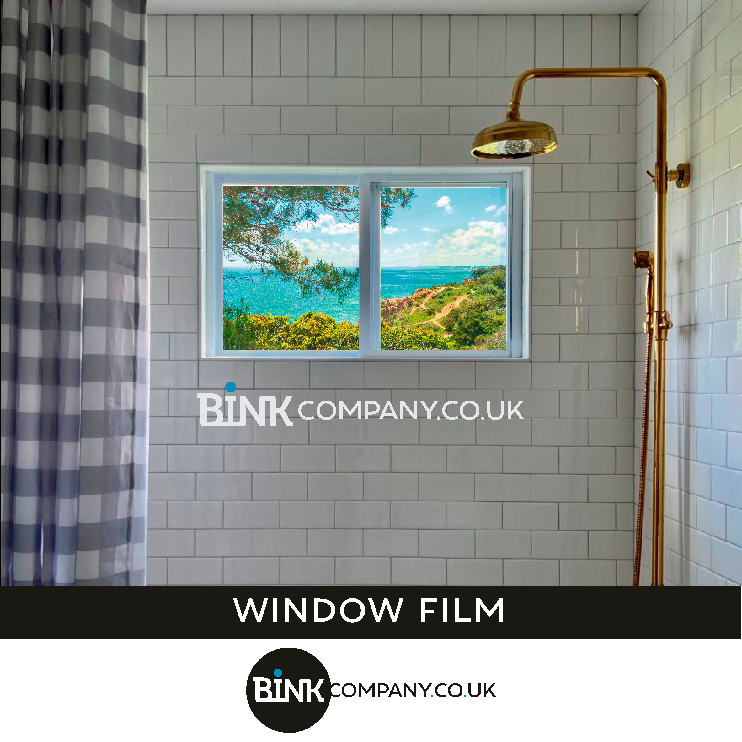 Window film for bathroom
