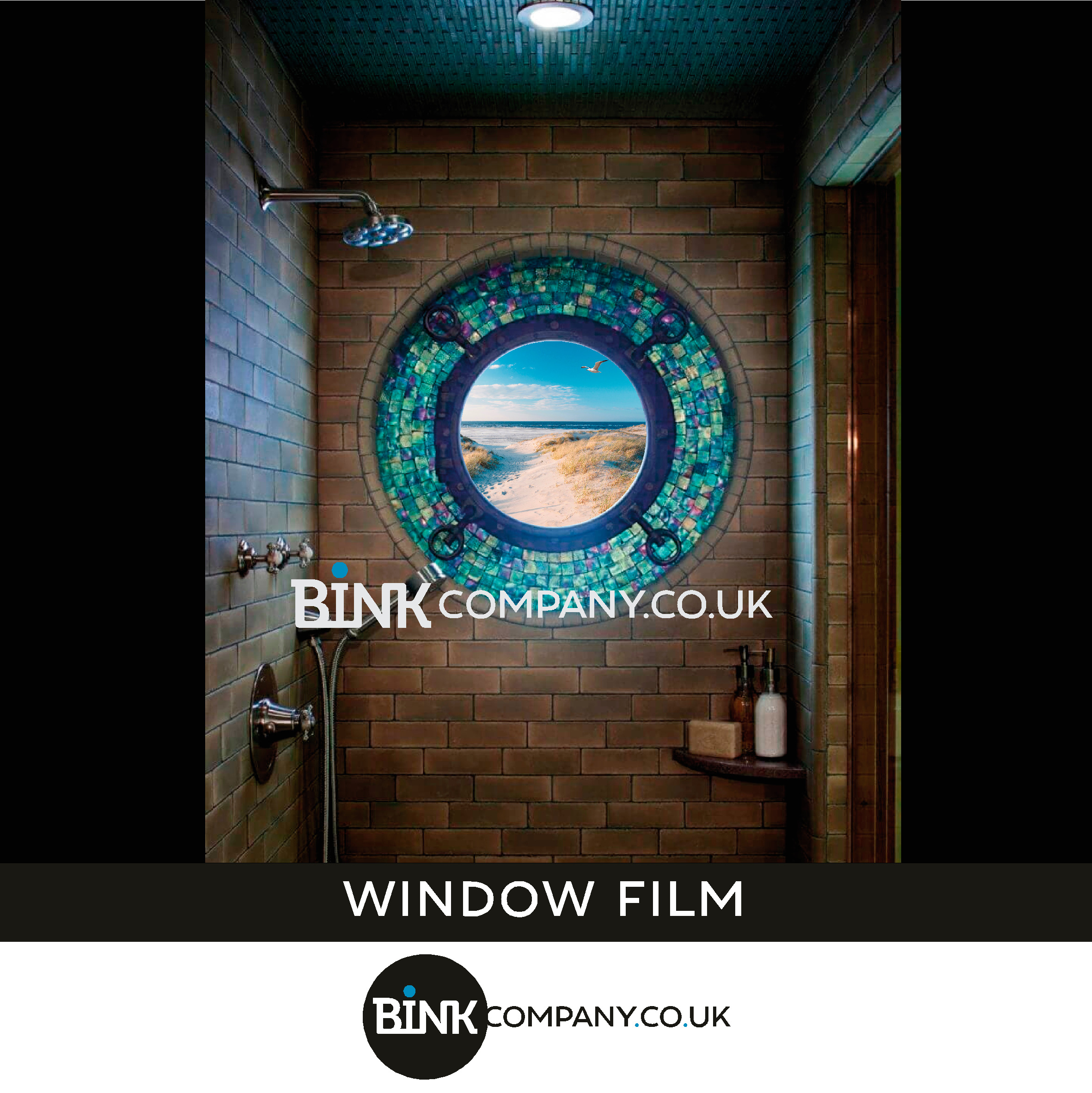 Window film for bathroom