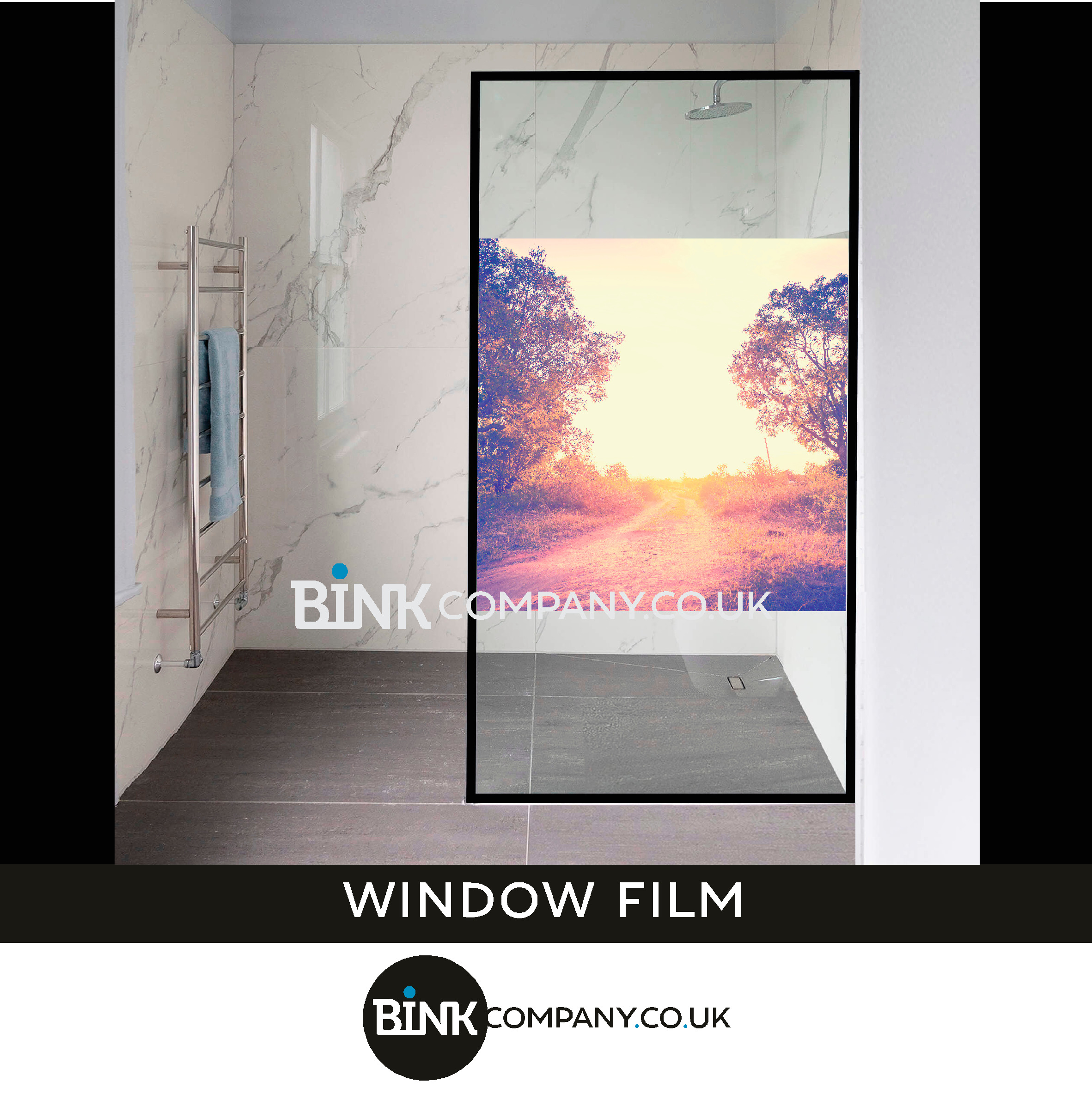 Window film for bathroom