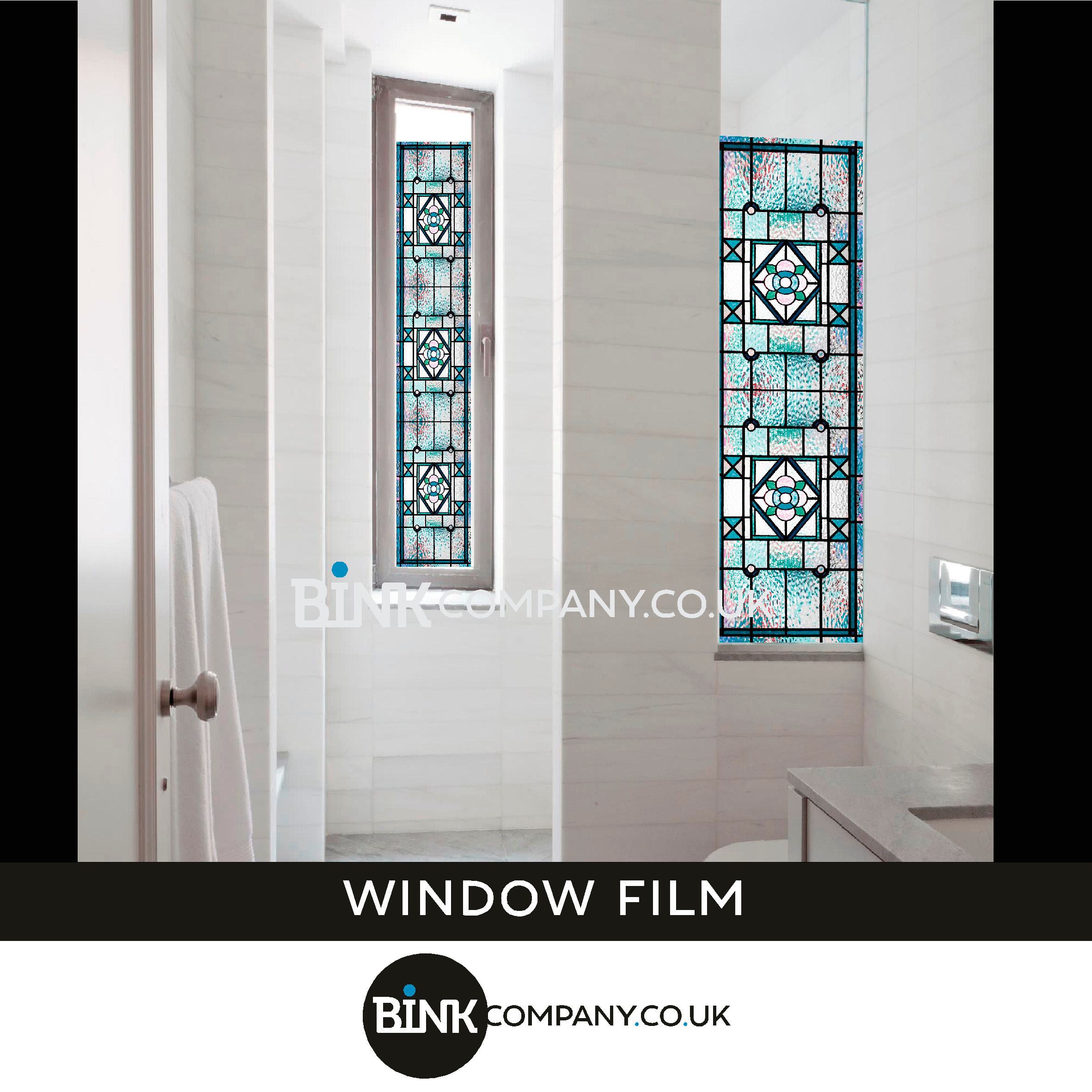 Window film for bathroom