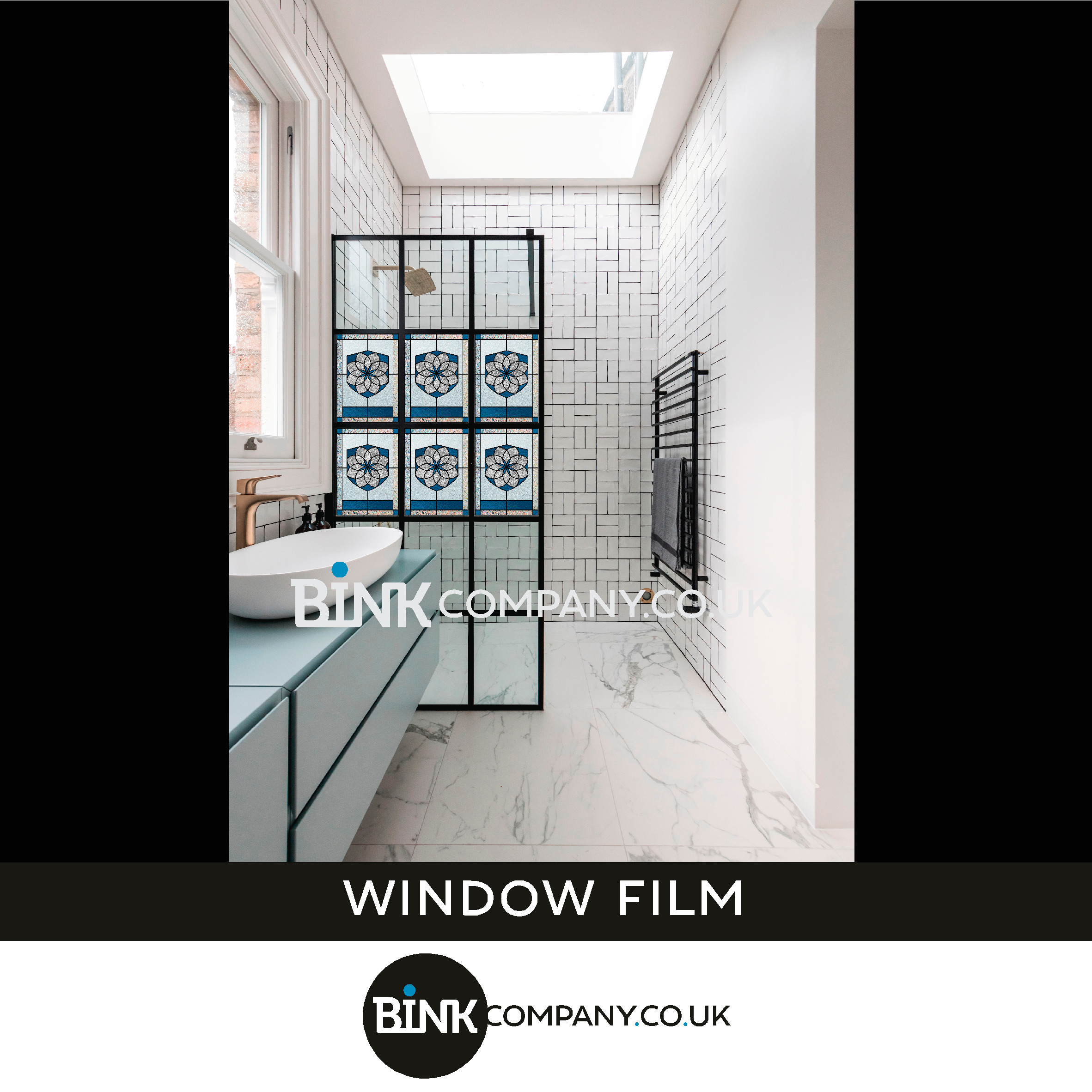 Window film for bathroom