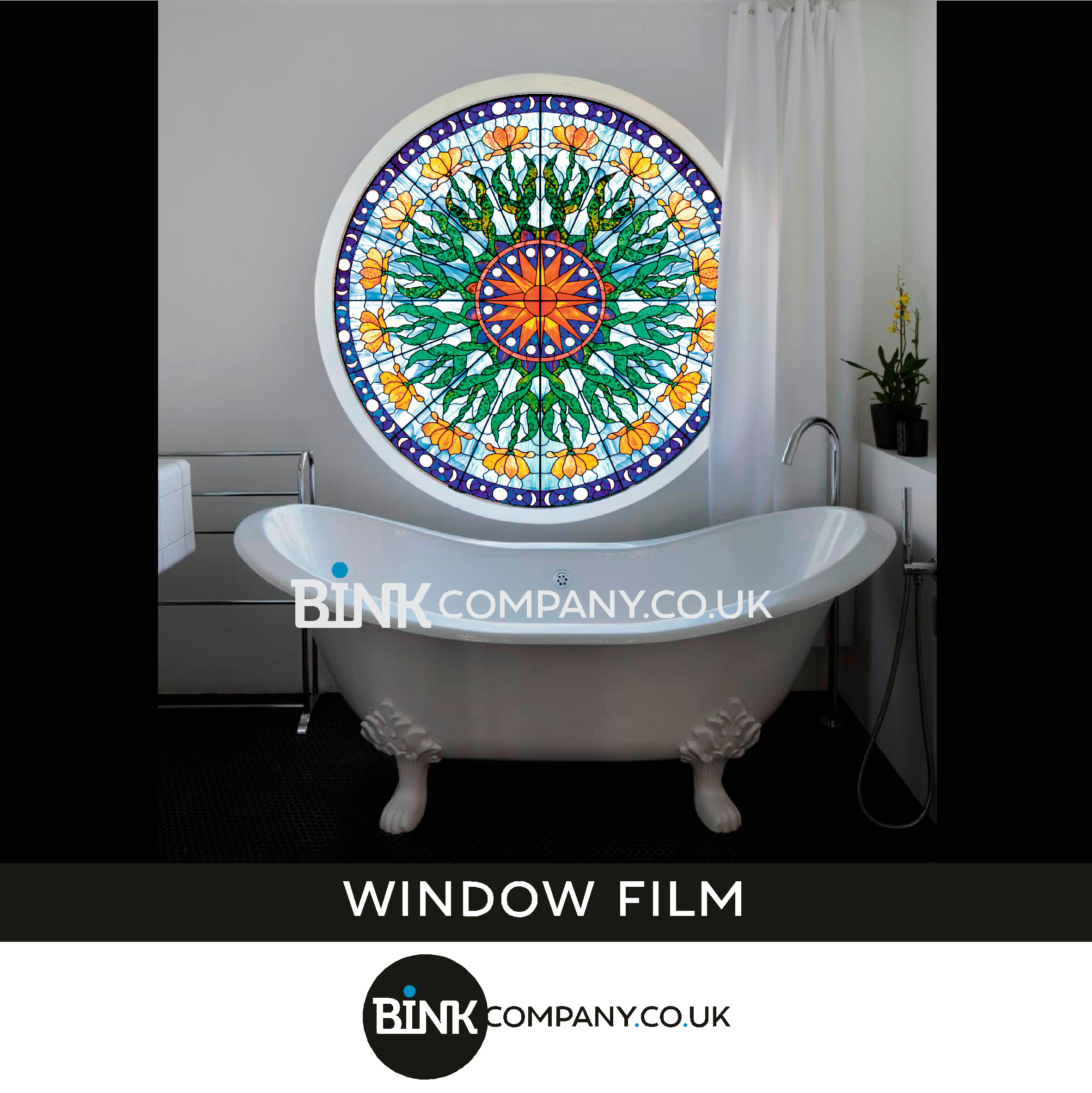 Window film for bathroom