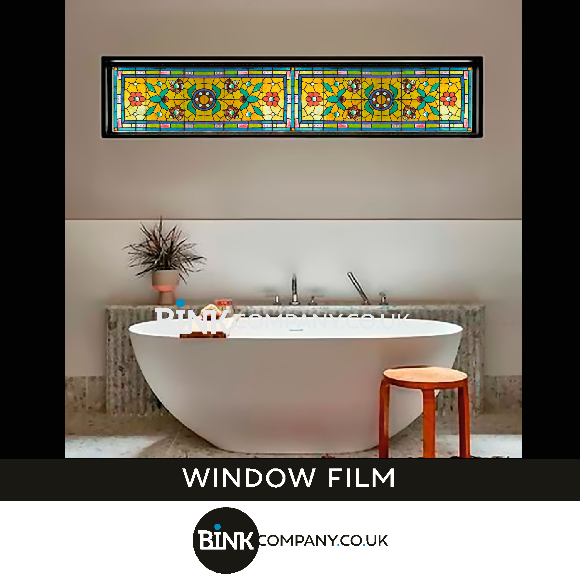 Window film for bathroom