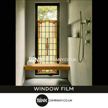 Window film for bathroom stained glass window film yellow