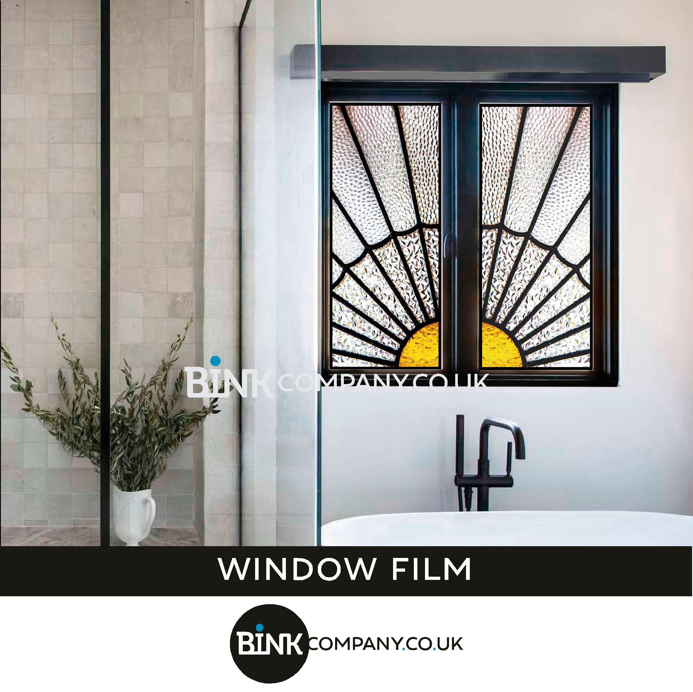 Window film for bathroom