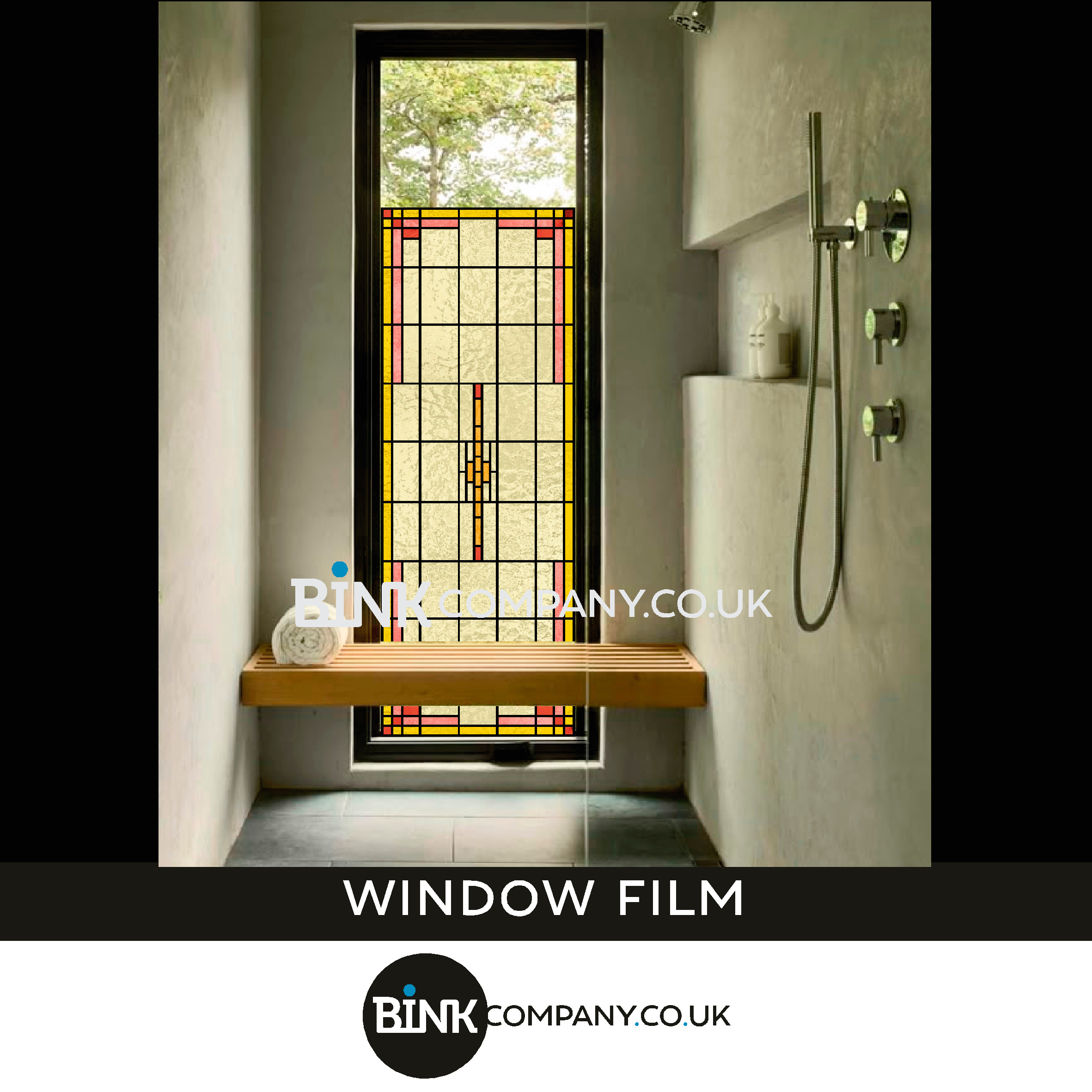 Window film for bathroom