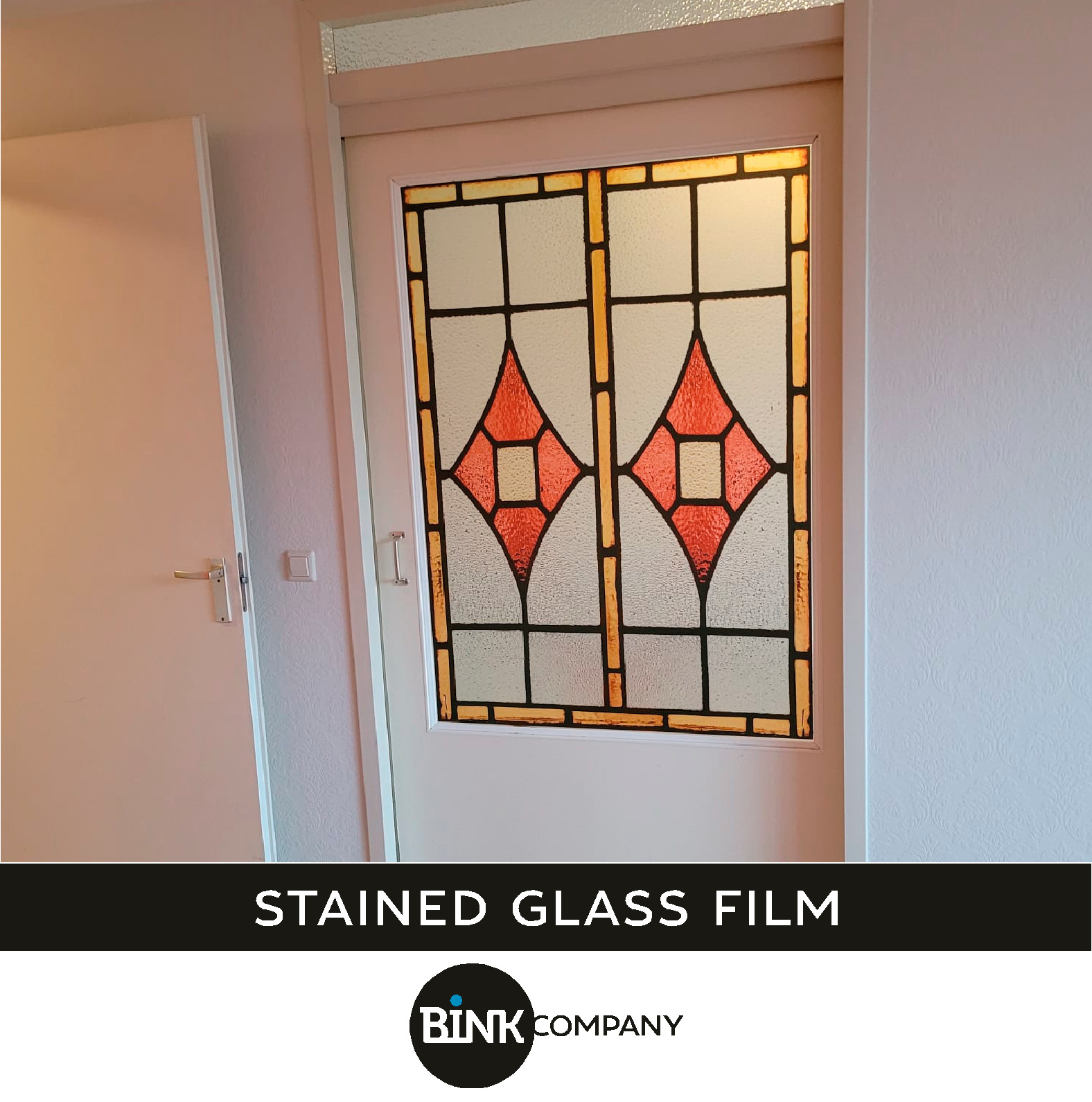 stained glass window film custom