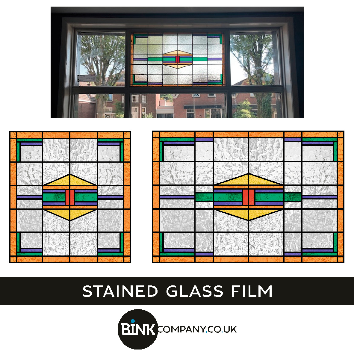 stained glass window film design custom windows