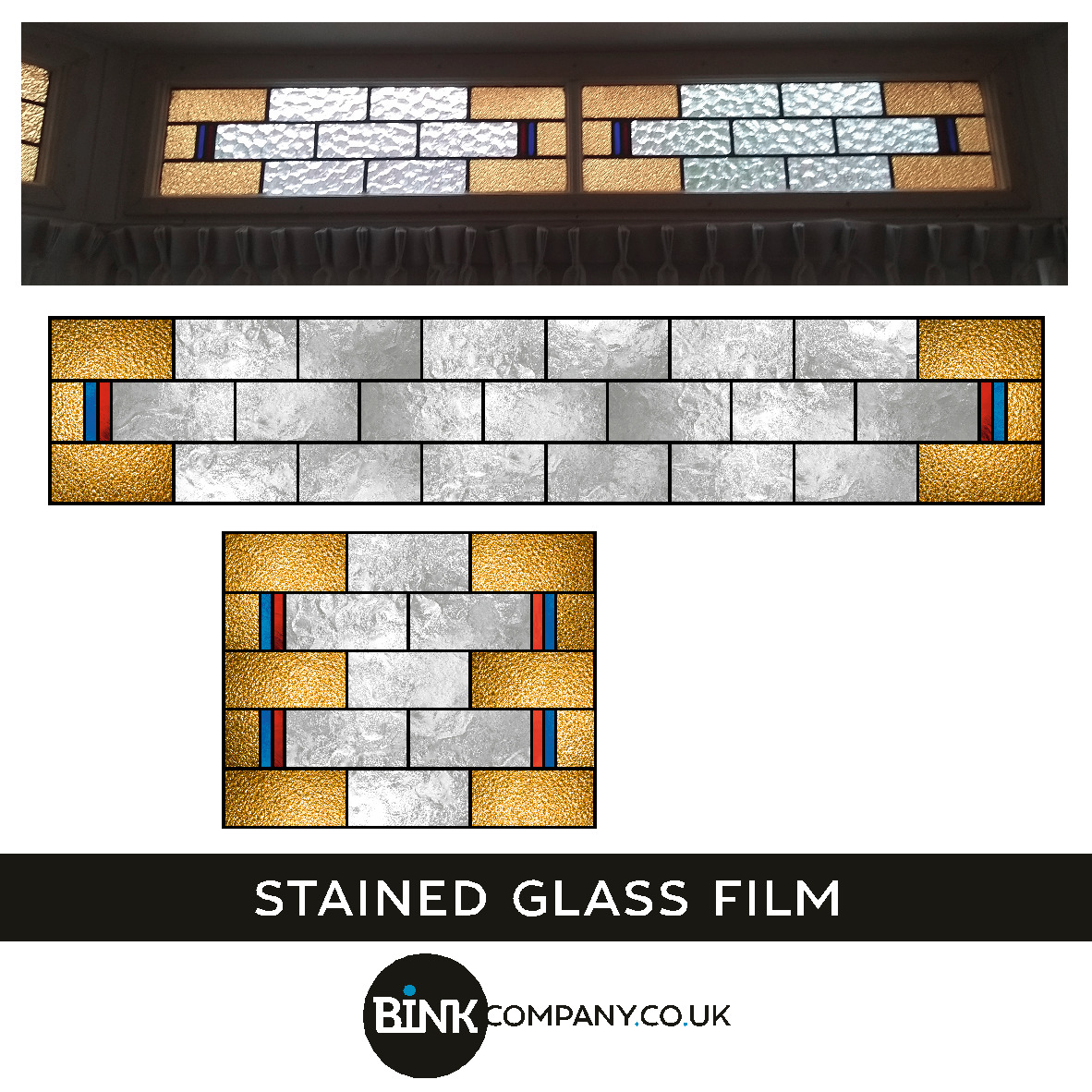 stained-glass window film film design